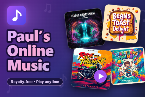 Paul’s Online Music library with album cover art
